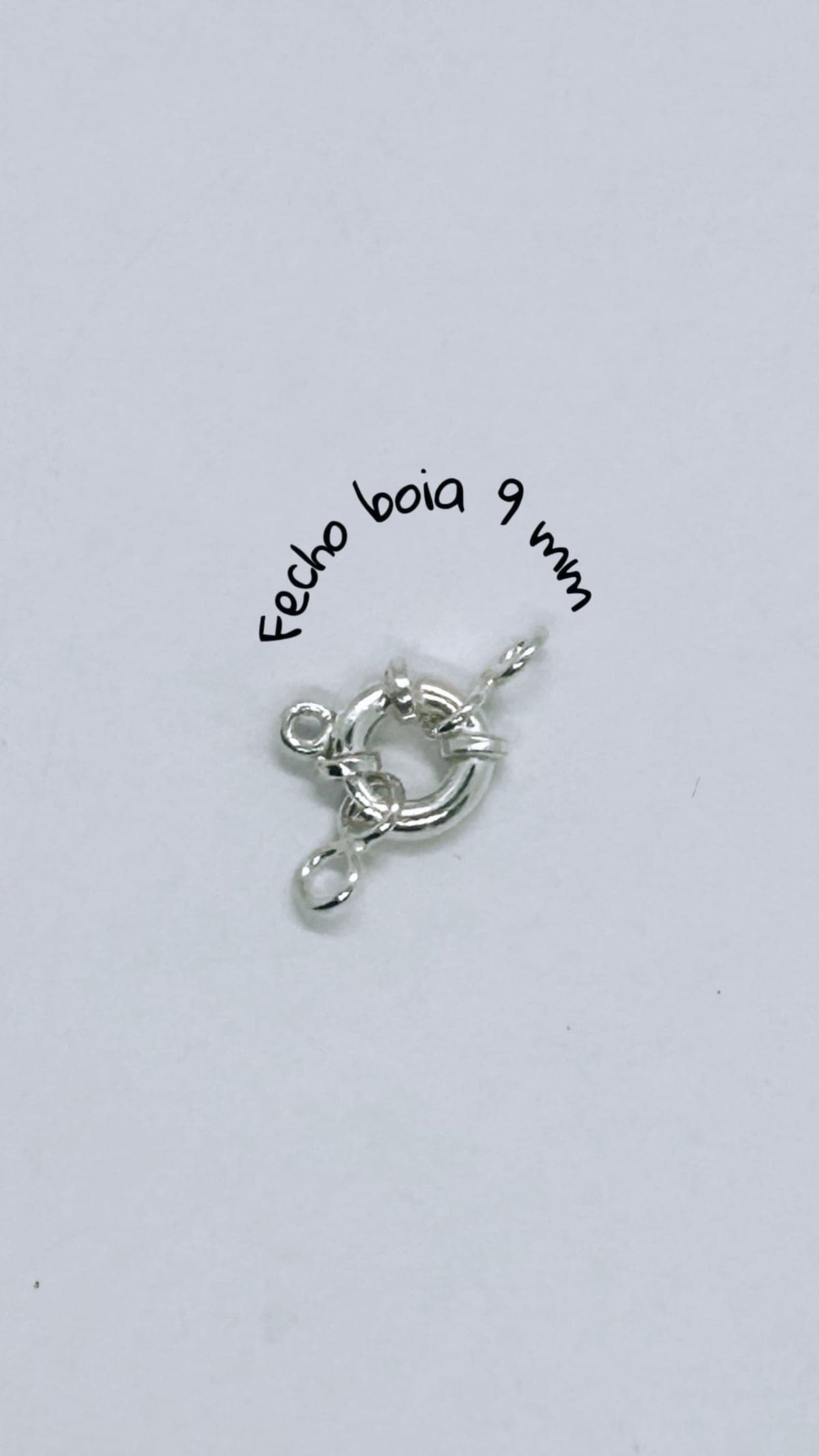 Fecho boia prata 925(09 mm)