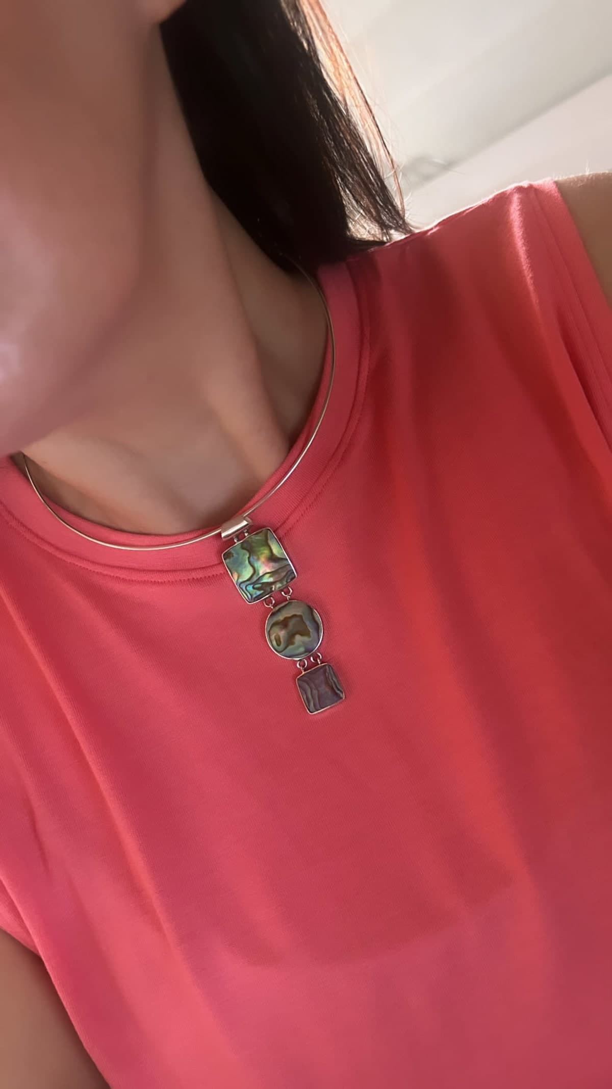 Choker aro liso com trava prata 925 (13 cm)