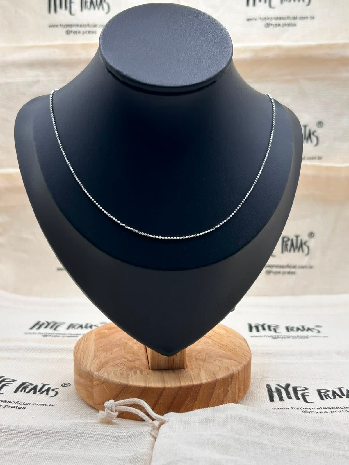 Colar Mini Bolinha 40cm