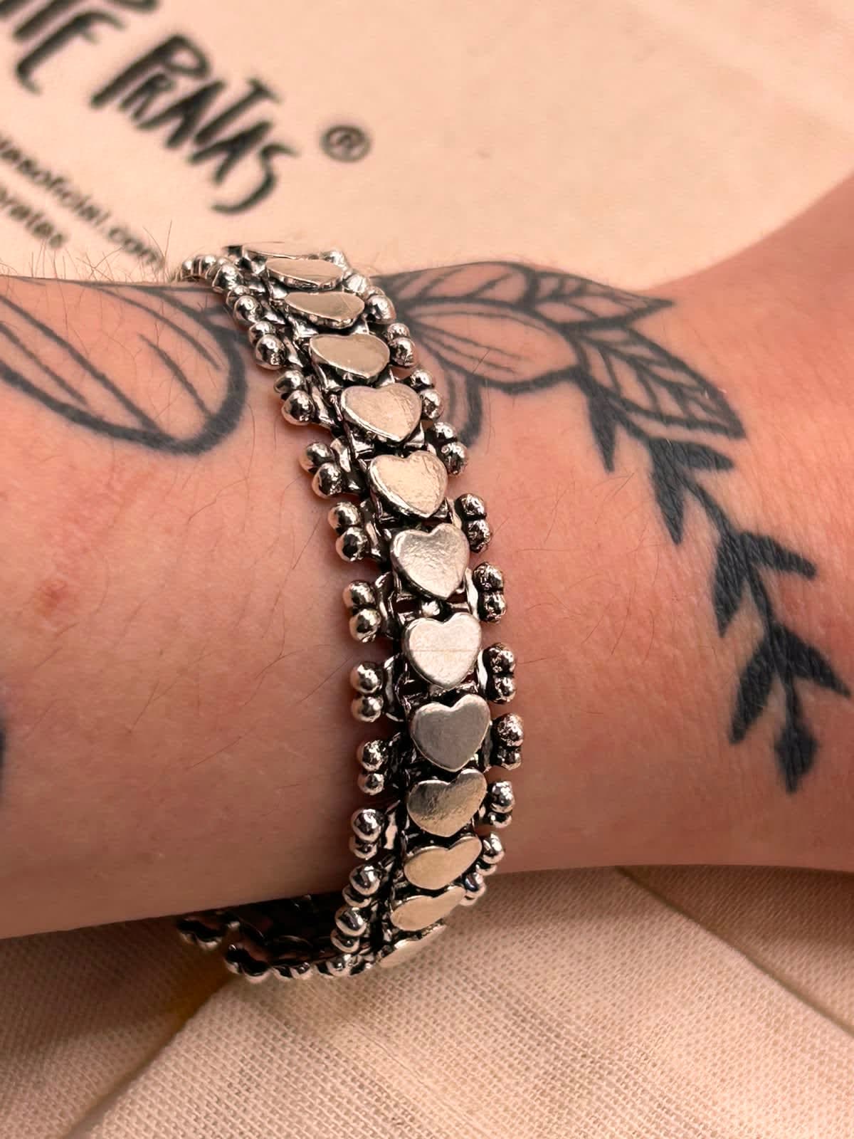 Pulseira Indiana Coração 18cm