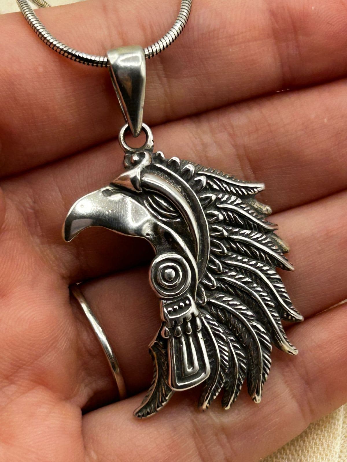 Pingente Cocar Indio 4,5 cm