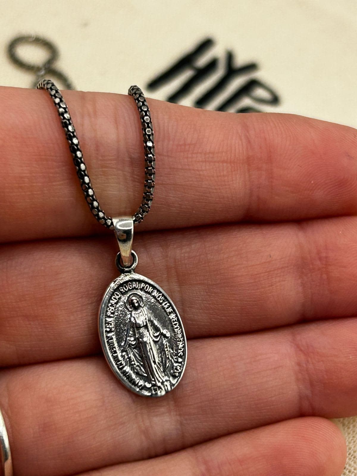 Pingente Nossa Senhora das Graças Envelhecido 2cm