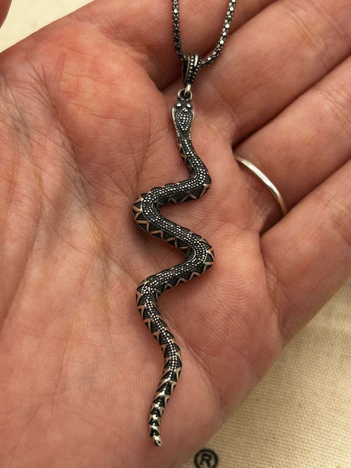 Pingente Serpente 7cm