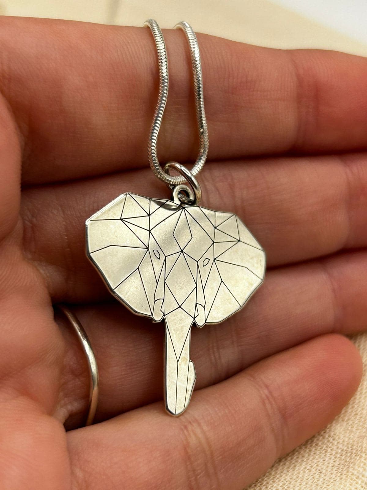 Pingente Cabeça Elefante Laser 3cm