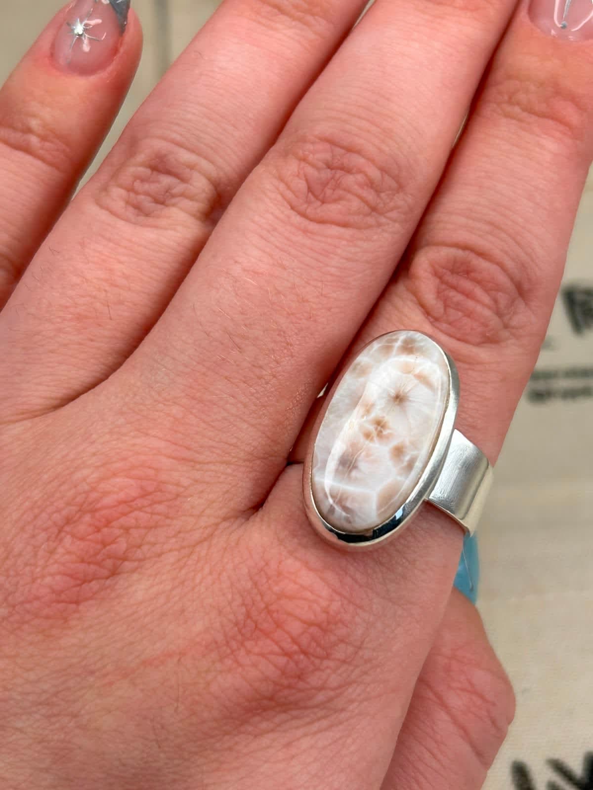 Anel Larimar Rosa Tam 24
