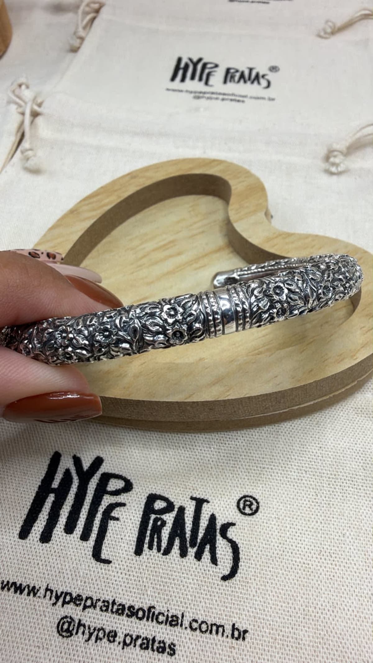 Bracelete Renda Rígido