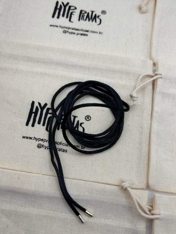 Colar Cetim Preto 60cm