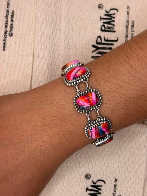 Pulseira Pink Oyester 17cm+5cm