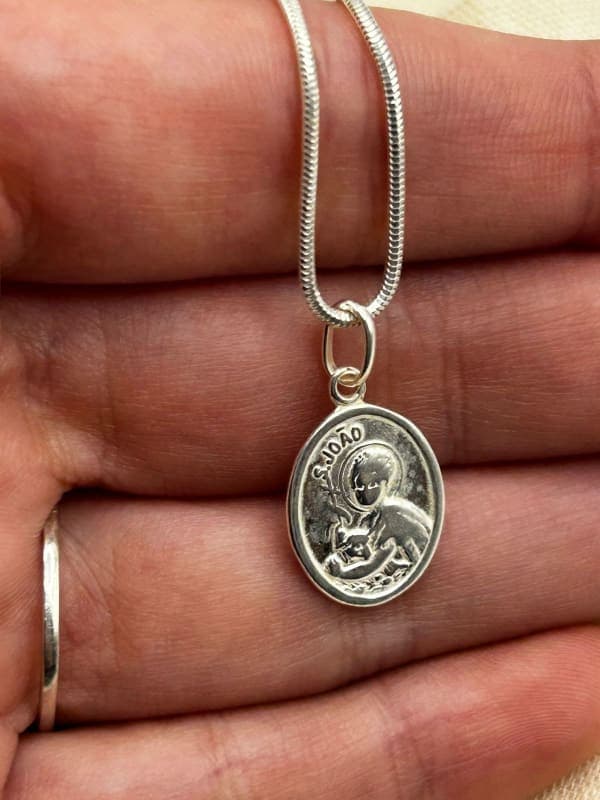Pingente Medalha de São João 1,5cm