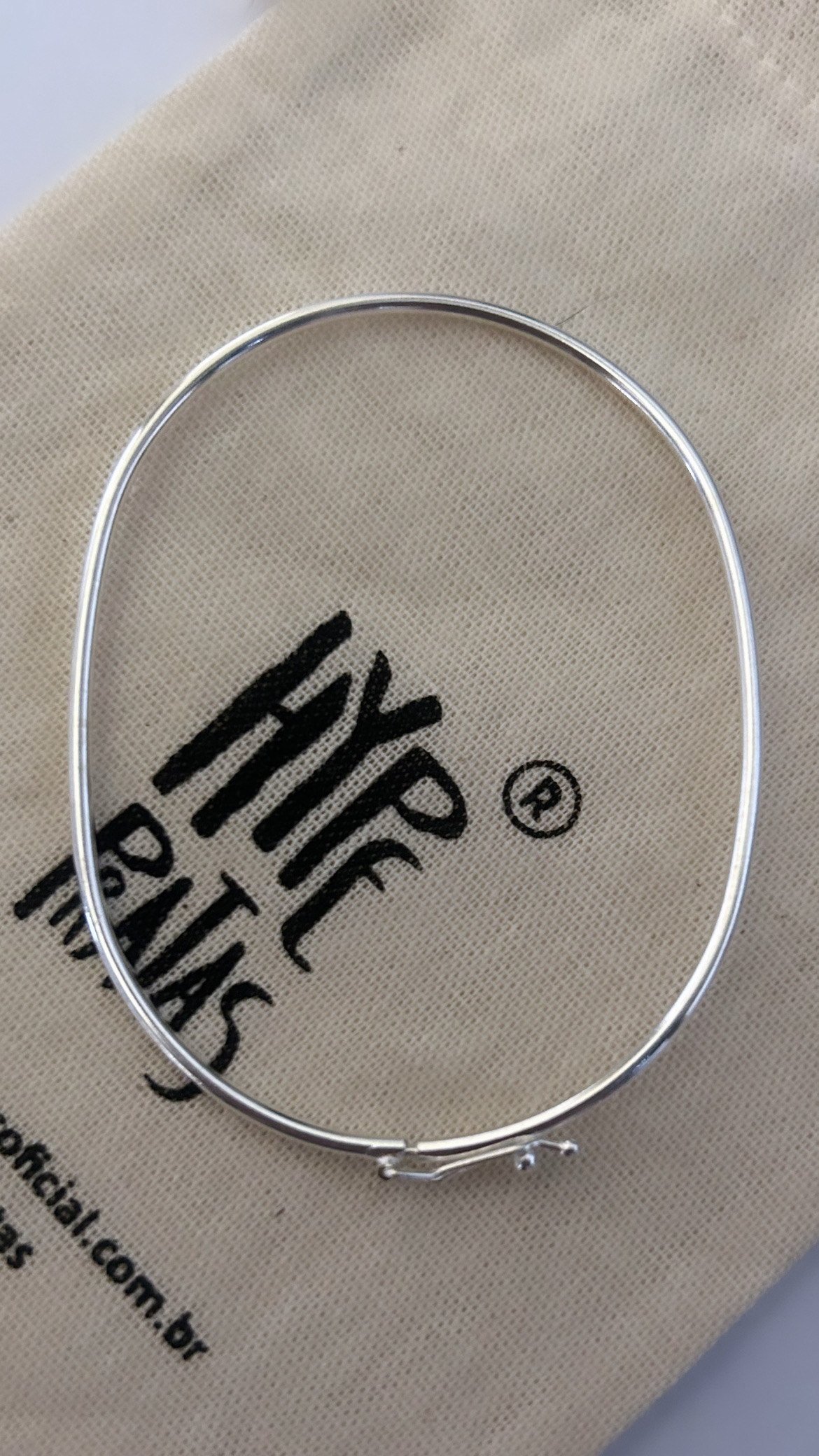 Pulseira/bracelete fino aro redondo liso prata 925(0,1 mm)
