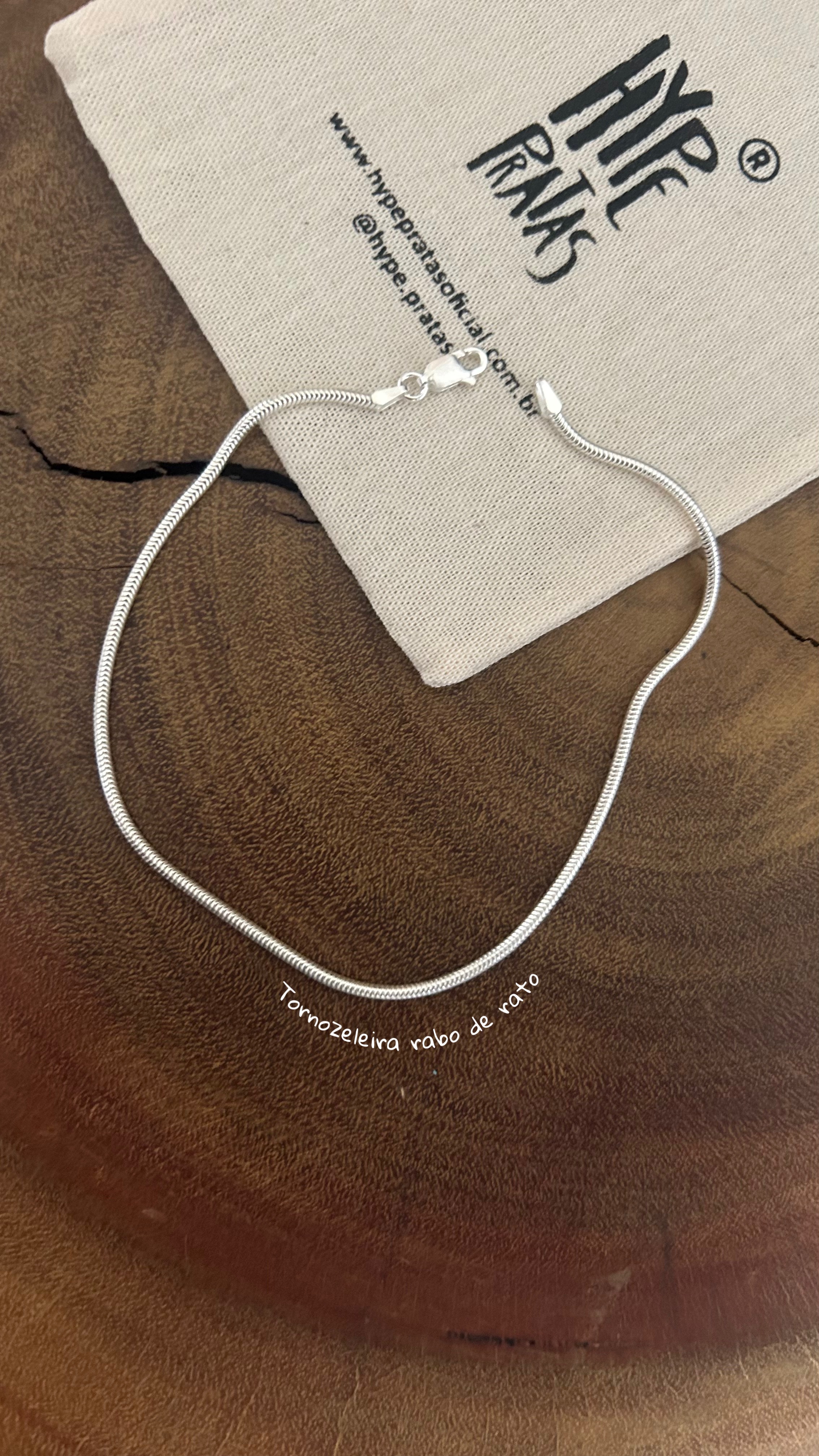 Tornozeleira  veneziana fina prata 925(24 cm) 