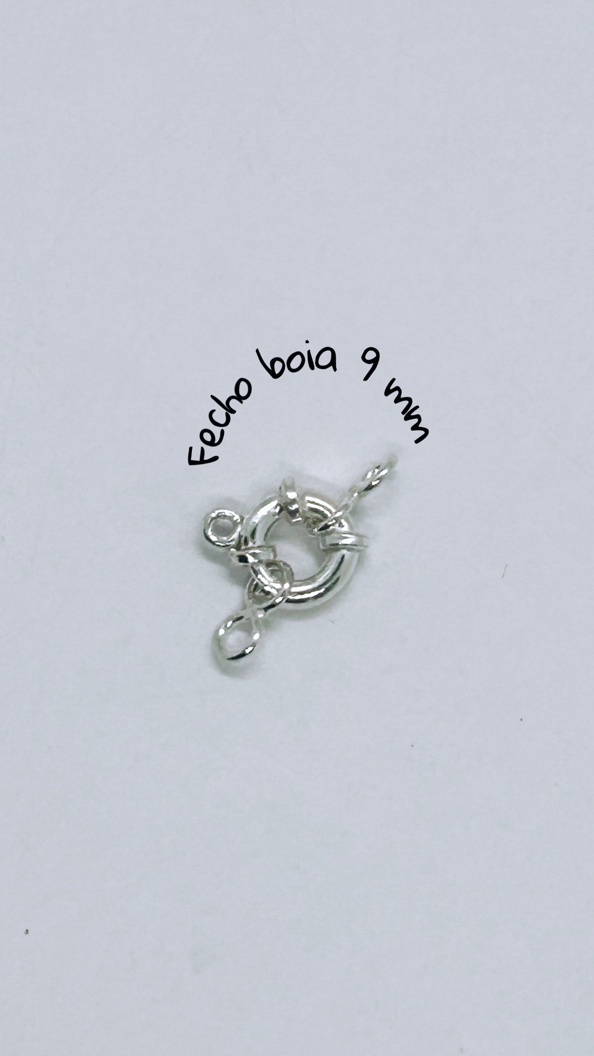 Fecho boia prata 925(09 mm) 