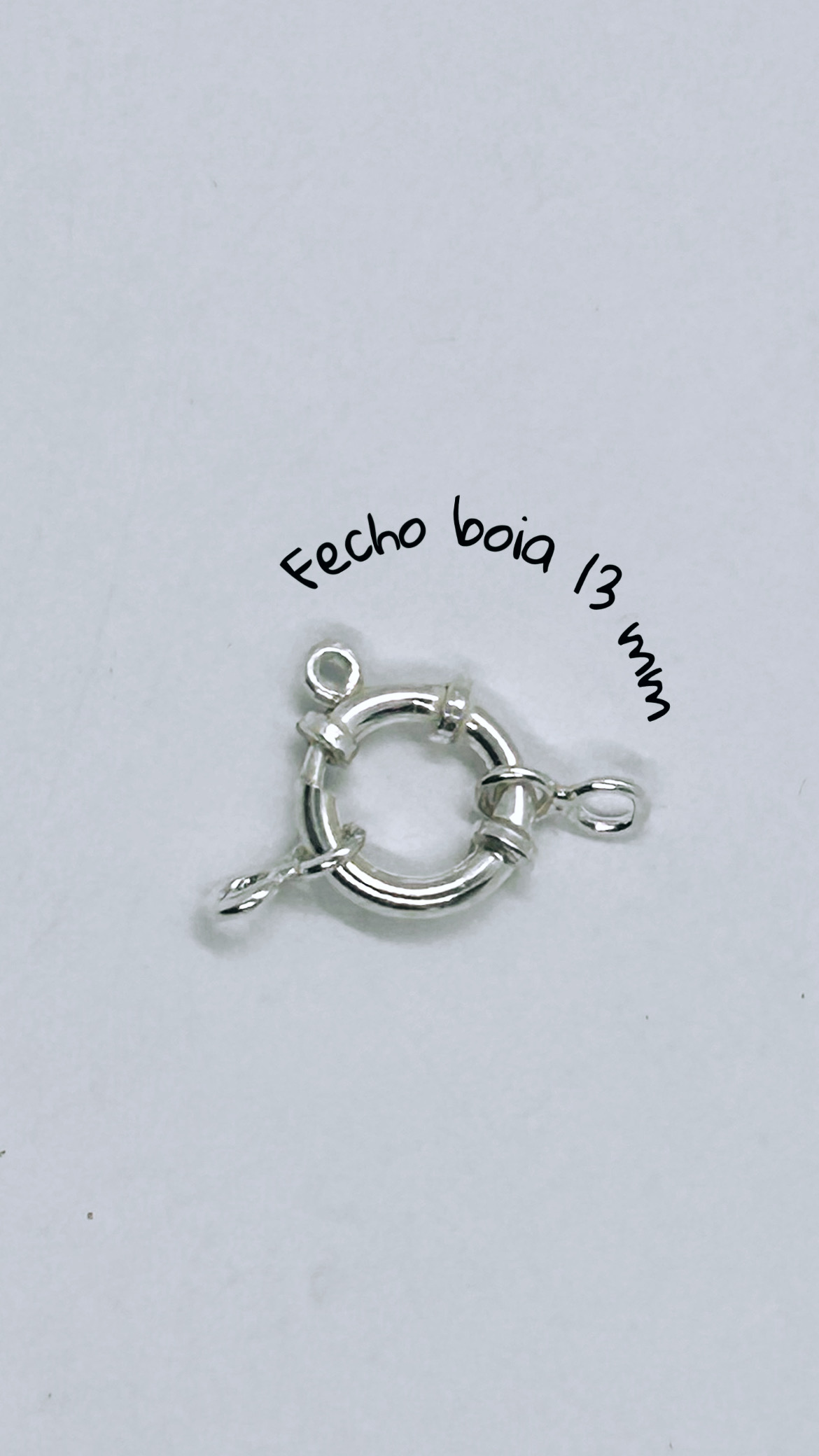 Fecho boia prata 925(13 mm)