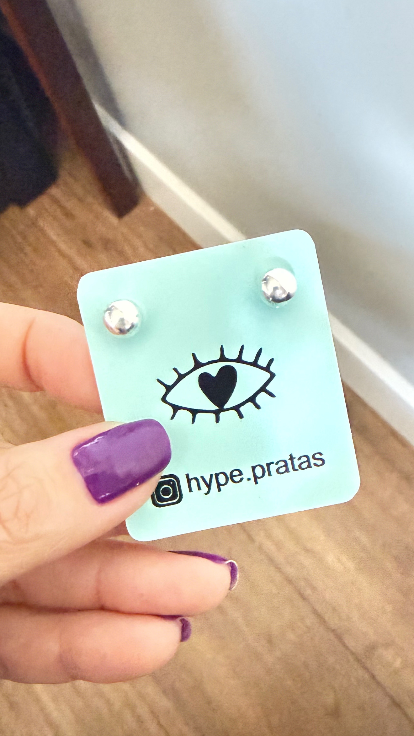 Brinco bola lisa prata 925(0,6 mm)