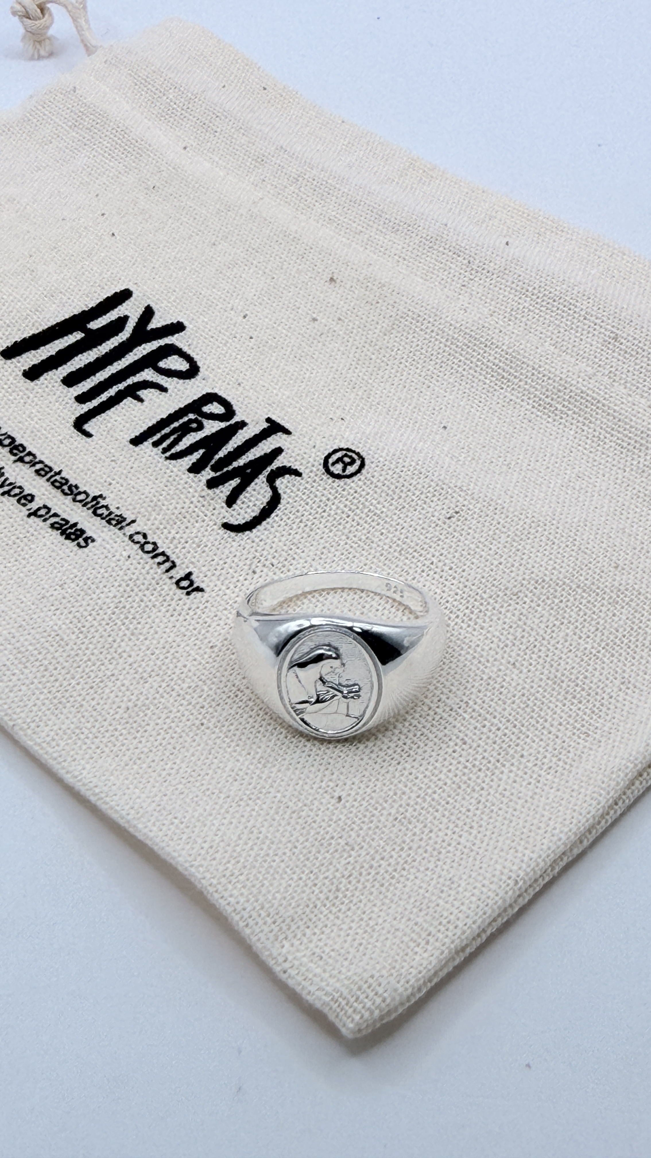 Anel Nossa Santa Rita prata 925(Tam 20) 