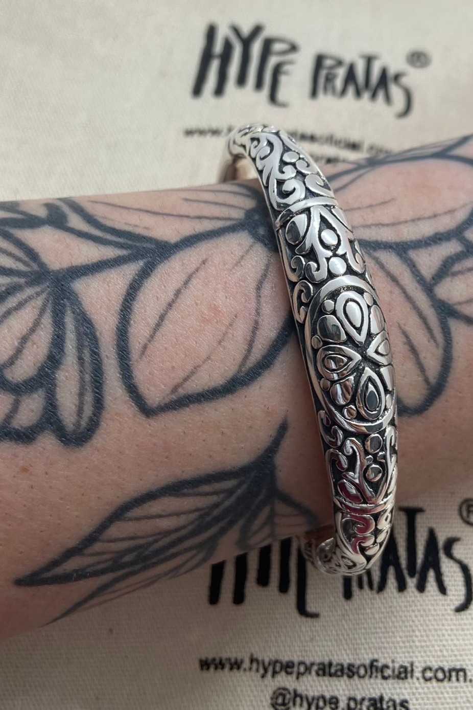 Bracelete tribal eletroformação