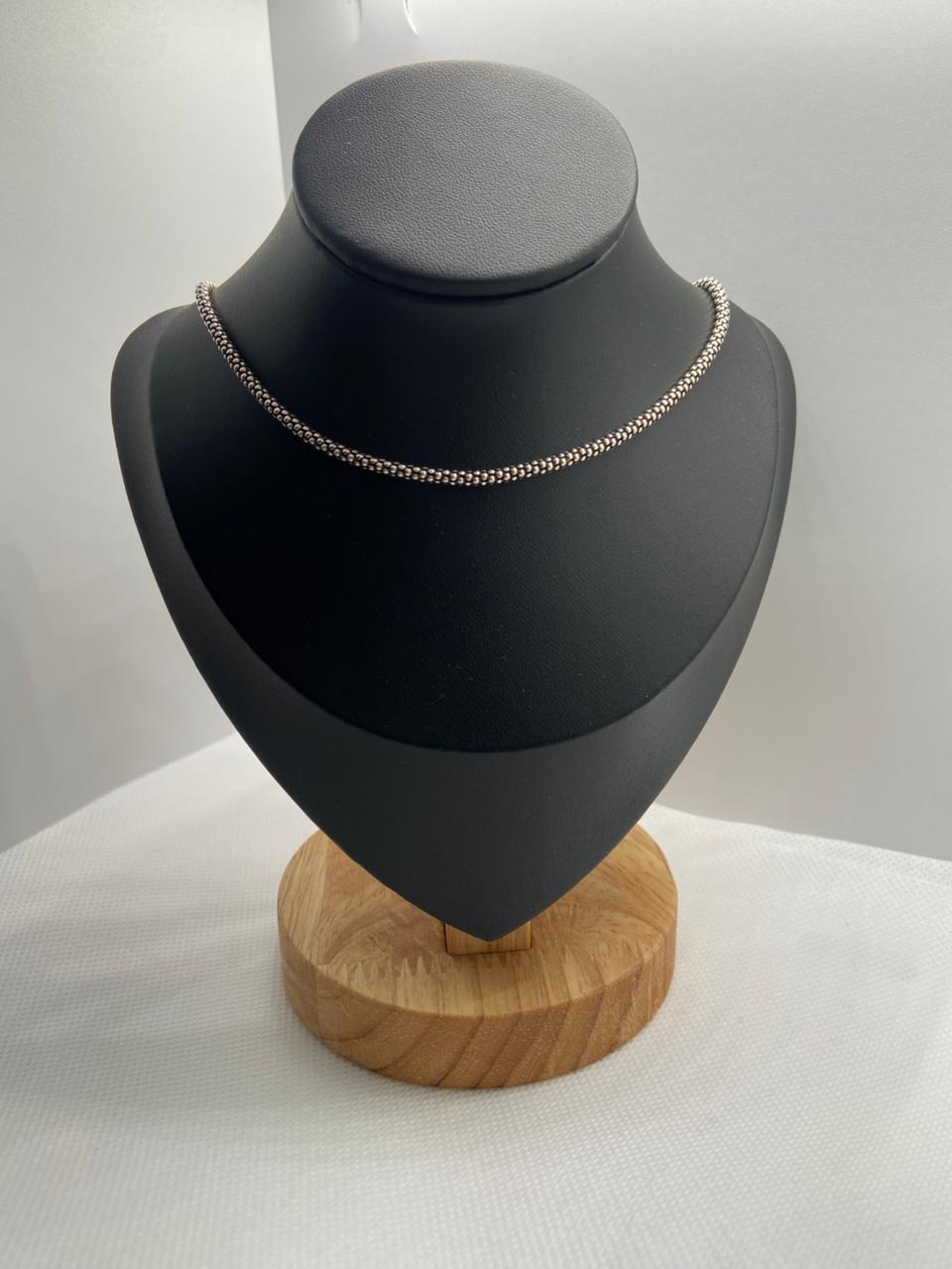 Corrente Pipoca Prata Bali 925 (45cm)